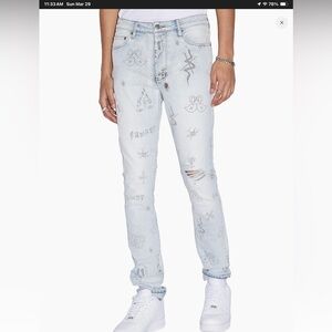 Ksubi Chitch Stik N Poke Slim-Fit Jean, size 33”
